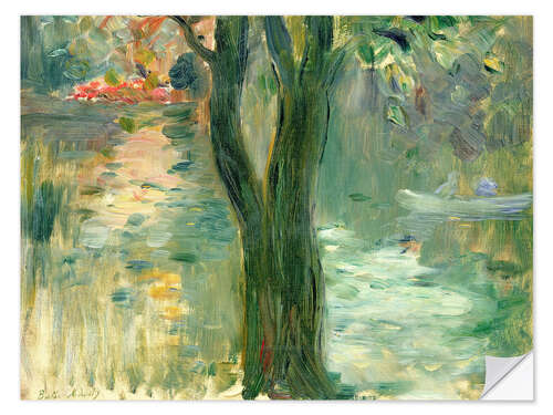 Sticker mural Sunset over the Lake, Bois de Boulogne, 1894