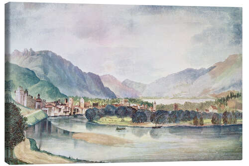 Canvastavla View of Trente, 1494