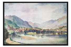 Gerahmter Kunstdruck Blick auf Trente, 1494