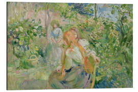 Alubild Im Garten von Roche-Plate, 1894