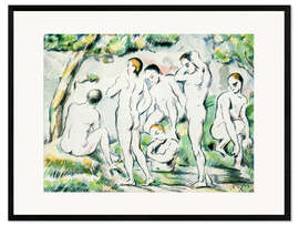 Gerahmter Kunstdruck Die Badenden, 1897