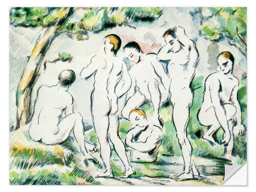 Naklejka na ścianę The Bathers, 1897