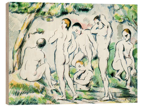 Wood print The Bathers, 1897