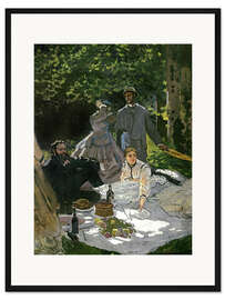 Gerahmter Kunstdruck Frühstück auf der Wiese, Chailly, 1865