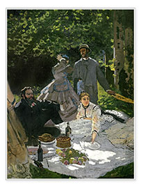 Poster Dejeuner sur l&#039;Herbe, Chailly, 1865
