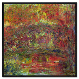 Gerahmter Kunstdruck Die Japanische Brücke, um 1918