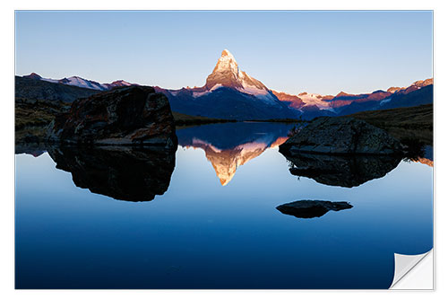 Wandsticker Sonnenaufgang am Matterhorn