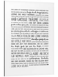 Magnettafel Das Leben ist wunderbar