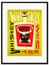 Stampa artistica con cornice Whiskey