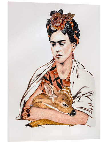 Stampa su vetro acrilico Frida Kahlo & Granizo