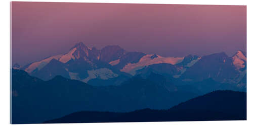 Acrylic print At dawn above the Großglockner