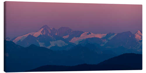 Lerretsbilde At dawn above the Großglockner