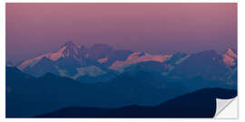 Vinilo para la pared Al amanecer sobre el Grossglockner