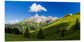 Foam board print Alpine summer in the Dachstein area