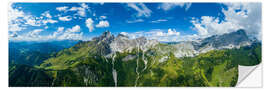 Sticker mural Large bishop's cap at the Dachstein, Panorama