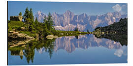 Stampa su alluminio Spiegelsee sul Dachstein