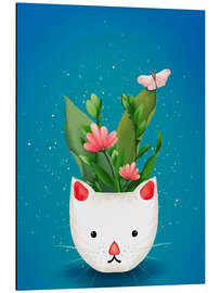 Stampa su alluminio Kitty-Cat Flowerpot