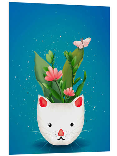 Stampa su PVC Kitty-Cat Flowerpot