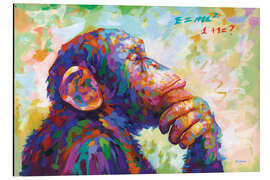 Magnettafel Der denkende Affe