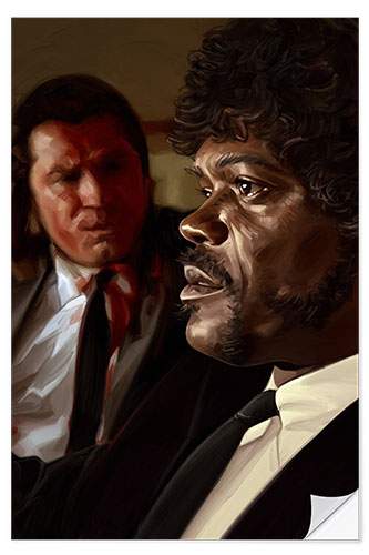 Naklejka na ścianę Jules and Vince, Pulp Fiction