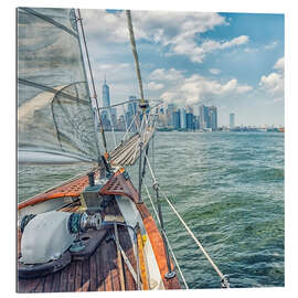 Gallery print With the Sailboat in the Bay of NYC II