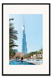Gerahmter Kunstdruck Dubai - Schöner Burj Khalifa