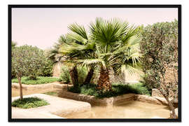 Gerahmter Kunstdruck Desert Home - Oasengarten