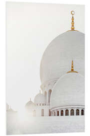 Tableau en PVC White Mosque - Sunshine