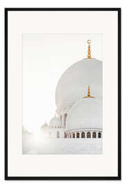Gerahmter Kunstdruck Weiße Moschee - Sonnenschein
