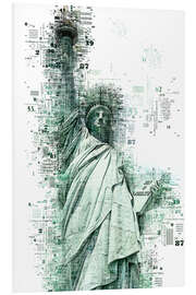 Foam board print Numbers - NYC Statue of Liberty