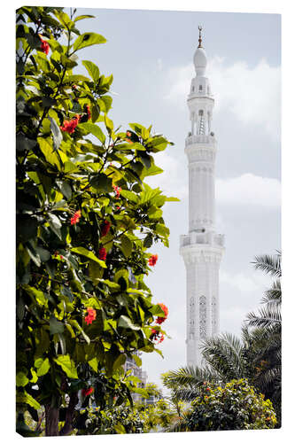 Canvas print White Mosque - Dubai Minaret