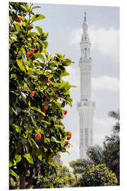 Foam board print White Mosque - Dubai Minaret