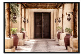 Gerahmter Kunstdruck Desert Home - Unter der Pergola