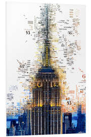 Foam board print Numbers - Empire State Building