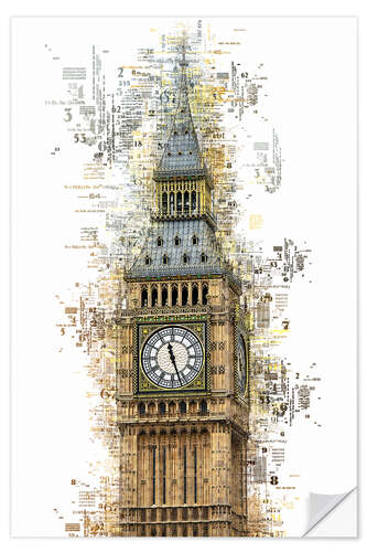Wandsticker Numbers - Big Ben