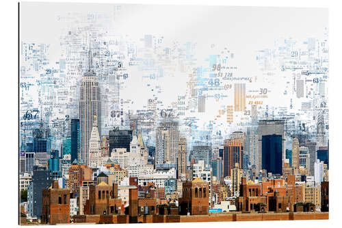 Gallery print Numbers - Manhattan Skyline