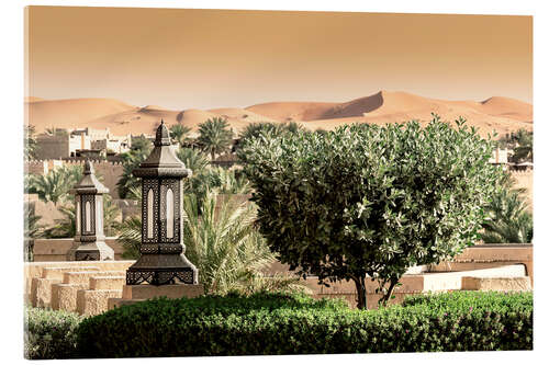 Stampa su vetro acrilico Desert Home - Sunset