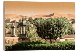 Wood print Desert Home - Sunset - Philippe HUGONNARD