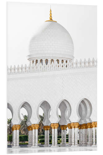 Tableau en PVC White Mosque - Architectural Masterpiece