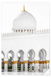 Selvklebende plakat White Mosque - Architectural Masterpiece