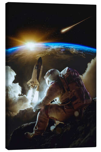 Lienzo Viaje por el espacio