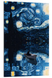 Gallery print With the Boat through the Starry Night