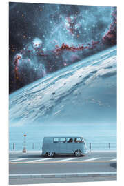 PVC-taulu Blue Van in front of a Blue Planet