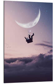 Magnettafel Ein Astronaut fällt vom Himmel