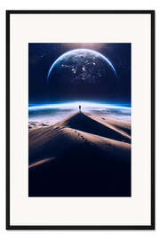 Gerahmter Kunstdruck Mein Weg durch den Weltraum
