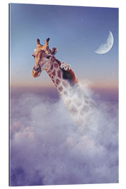 Galleriprint Giraffe and Red Panda above the Clouds