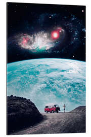 Tableau en plexi-alu In my Red Van through the Galaxy