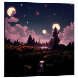 Magnettafel Ruhe der Nacht