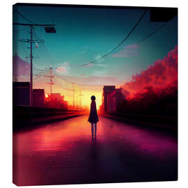 Canvas print Into the sunset