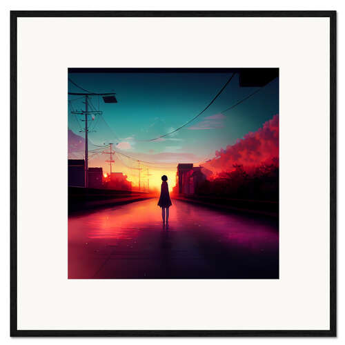 Framed art print Into the sunset